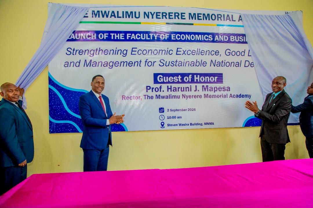 PROF. MAPESA AZINDUA KITIVO KIPYA CHA UCHUMI NA TAALUMA ZA BIASHARA